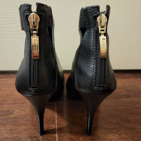 Black Patent Leather Stiletto Ankle Boot - Picture 6 of 7